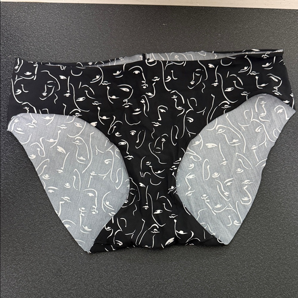 Alfani Black and Gray Patterned Panties